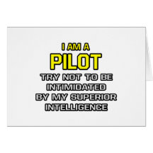 Pilot… überlegene Intelligenz Grußkarten