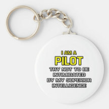 Pilot… überlegene Intelligenz Schlüsselanhänger