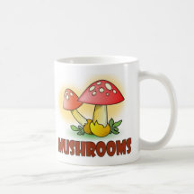Pilze Kaffee Tassen