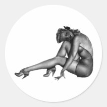 Pin herauf Frauen-Entwurf! Sticker