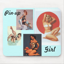 Pin-up-Girl mousepad