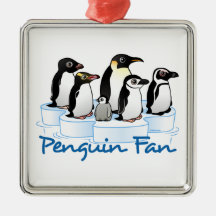 Pinguin-Fan Weihnachtsbaum Ornament