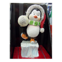 Pinguin-Verzierung Postkarten