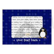 Pinguingrußkarte