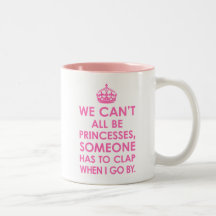 Pink alle können wir nicht Prinzessinnen Mugs sein Tee Tassen