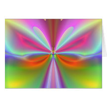 Pink Butterfly Greeting Card