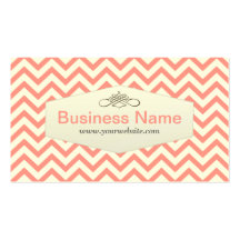 Pink Chevron Camera Operator Business Card