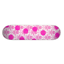 Pink-Damast mit rosa Tupfen Individuelles Deck