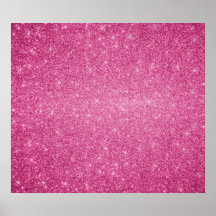 Pink glitter stars posters