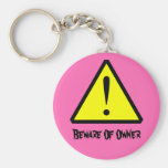Pink-kundengerechtes Warnsymbol Keychain Schlüsselanhänger