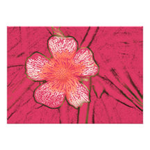 Pink Summer Flower Invitation
