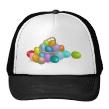 Pinted eggs Korbillustration Baseball Cap