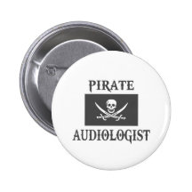 Piraten-Audiologe Anstecknadelbuttons
