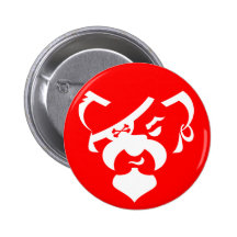 Piraten-Bärngrundlagen Anstecknadelbuttons