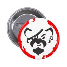 Piraten-Bärnrückseite Buttons