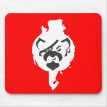 Piraten-Bärnrückseite Mousepads
