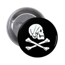 Piraten-Flagge - Piratenflagge Anstecknadelbutton