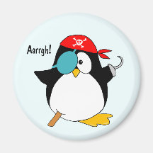 Piraten-Pinguin Kühlschrankmagnete