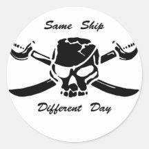Piraten-Piratenflagge selben versenden unterschied Runde Aufkleber