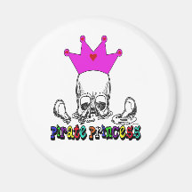 Piraten-Prinzessin Magnet Kühlschrankmagnete
