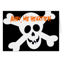 Piratenflagge-Party Einladungen Karten