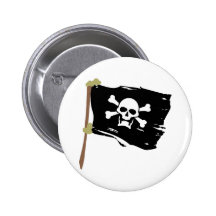 Piratenflagge-Piraten-Flagge Anstecknadelbutton