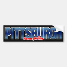 Pittsburgh-Stoßdämpfer Auto Sticker