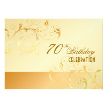 PixDezines 70 Geburtstag/filigree/DIY Ihr Ereignis Personalisierte Einladungskarte