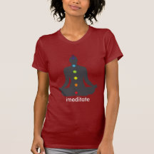 PixDezines Chakra Meditation, cusomizable Tshirts