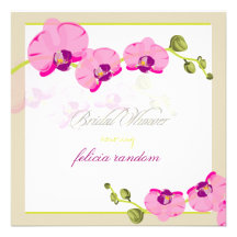 PixDezines diy Hintergrund/rosa Orchidee Ankündigungskarte