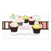 PixDezines diy kleiner Kuchen Visitenkarten Vorlagen