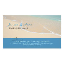 PixDezines Hawaiianer-Strand Visitenkarte