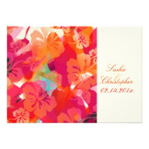 PixDezines Maui Hibiskus Individuelle Einladung