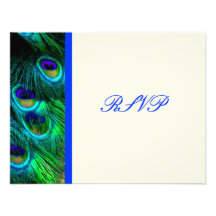 PixDezines Pfau RSVPs erfordern 12x18einladungen