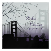 PixDezines Sonnenuntergang am Golden Gate/am diy H Personalisierte Einladungskarten