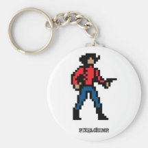 Pixel-Cowboy-Farbe Schlüsselbänder