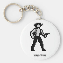 Pixel-Cowboy Schlüsselanhänger