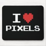Pixel der Liebe I pixelated Herz retro Gamer 8bit Mauspads