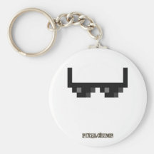 Pixel_Glasses Schlüsselbänder