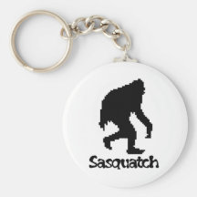 Pixel-Kunst Sasquatch Schlüsselanhänger
