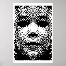 Pixel-Staub Plakatdruck