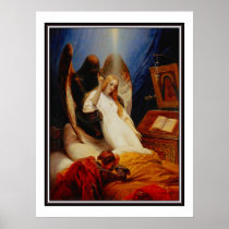 Plakat-berühmter Vintager Engel des Todes 1851 poster