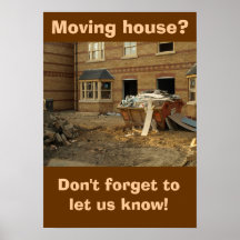 Plakat: Bewegliches Haus