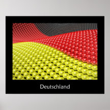 Plakat der deutschen Flagge der Bälle - Deutschlan