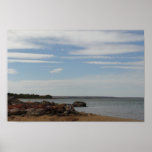 Plakat des felsigen Strandes