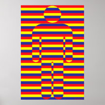 Plakat des Streifen-Mann-#4