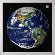Plakat/Druck:   Erde vom Raum - die NASA