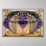 Plakat-Druck: Frühling durch Frances Macdonald
