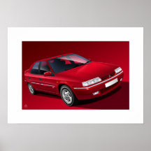 Plakat-Illustration Citroen Xantia Activa