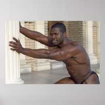 Plakat, Jean Scutt, der Spalte drückt
